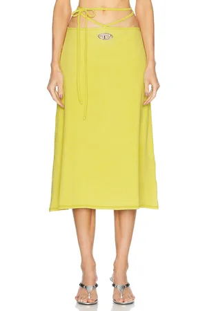Diesel Tie Waist Midi Skirt in