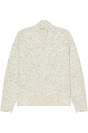 FEAR OF GOD Mohair Boucle Overlapped V-Neck Sweater in