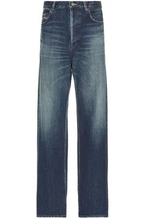 Saint Laurent High Rise Wide Leg Jean in