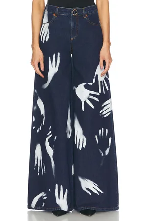 AREA Handprint Wide Leg in