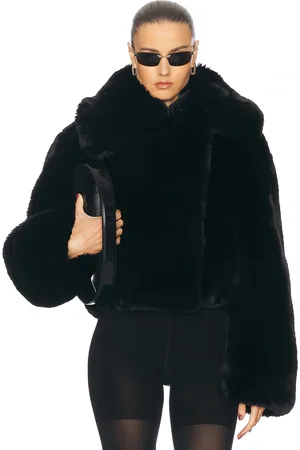 Acne Studios Ofox Fluffy Faux Fur Jacket in