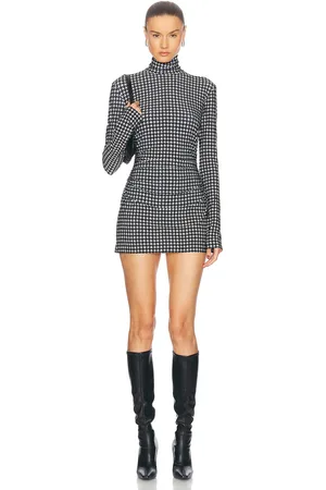 Norma Kamali Long Sleeve Turtleneck Pickleball Dress in