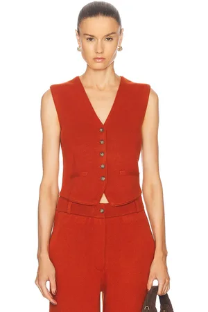 Guest In Residence Tailored Cashmere Vest in