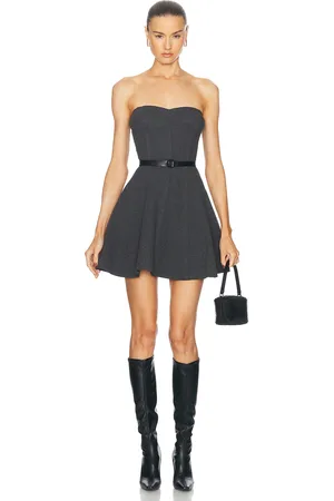 Norma Kamali Strapless Grace Mini Dress in