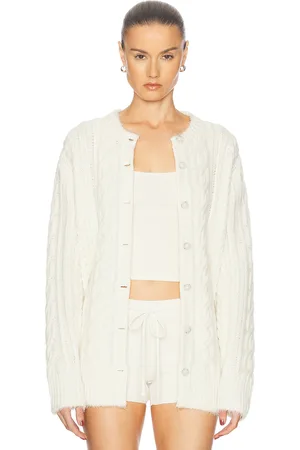 Guest In Residence Rossella Cable Cashmere Cardigan in