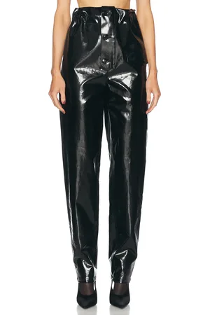 Saint Laurent Tapered Leather Pant in