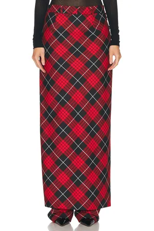 Jean Paul Gaultier Tartan Pant Skirt in Red Black & White