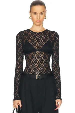 Frame Mesh Lace Top in