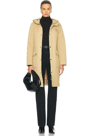Burberry Long Quilted Jacket in