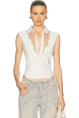 Diesel Sleeveless Button Up Top in