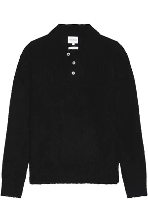 Norse projects Rasmus Relaxed Brushed Polo Sweater in