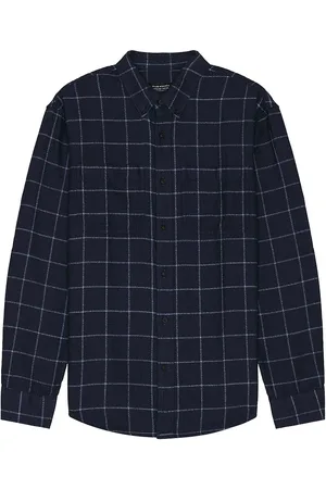 CLUB MONACO Plaid Utility Shirt in