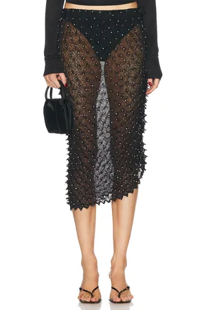 CHRISTOPHER ESBER Shibori Crystal Loophole Skirt in