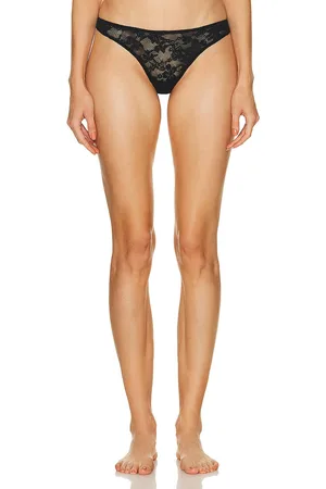 FLEUR DU MAL Le Stretch Multifit Lace High Leg Thong in