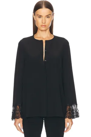 Chloé Lace Cuff Blouse in