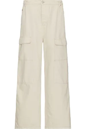 Ami Worker Baggy Pant in Off White in