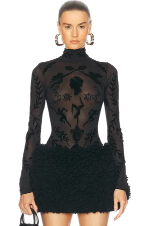 Casablanca Devore Bodysuit in