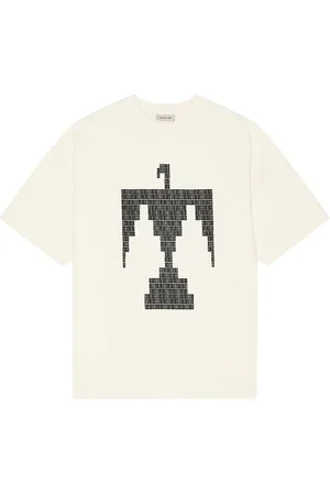FEAR OF GOD Short Sleeve Thunderbird Black Print Tee in