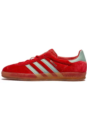 adidas Gazelle Indoor in Better Scarlet Hazy Green & Gum 3