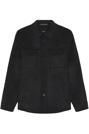 THEORY Houndstooth Shirt Jacket in