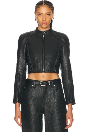 Alexander Wang Cropped Moto Jacket in