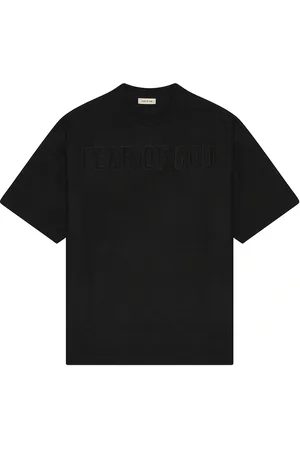 FEAR OF GOD Boiled Wool Logo Patch Short Sleeve Tee in