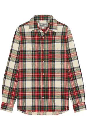 Schott NYC Plaid Cotton Flannel Shirt in
