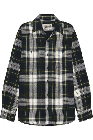 Schott NYC Plaid Cotton Flannel Shirt in