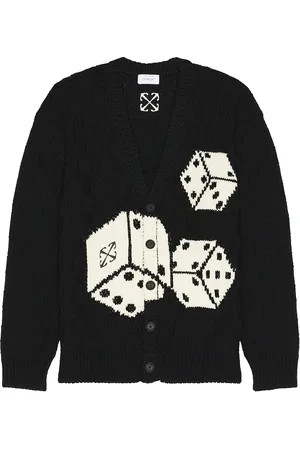 OFF-WHITE Crystal Dices Knit Cardigan in