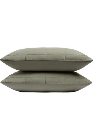 Parachute Linen Box Quilted Sham Set in