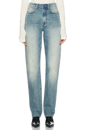GRLFRND Sara Super High-rise Straight Jeans in