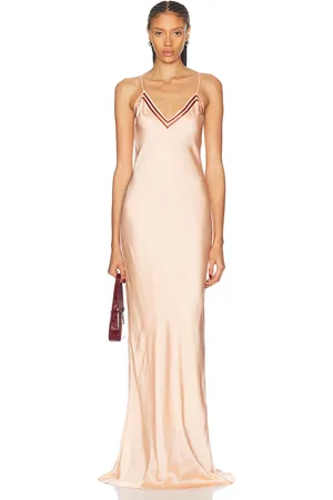 BODE Sateen Slip Dress in