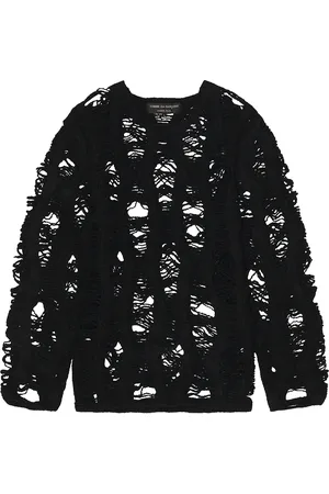 Comme des Garçons Worsted Yarn Splashed Pattern Pullover in