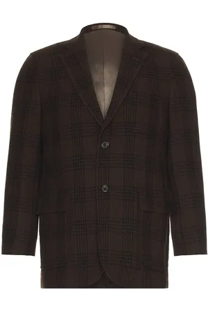 Beams 3B Box-Fit Jacket Wool Plaid in