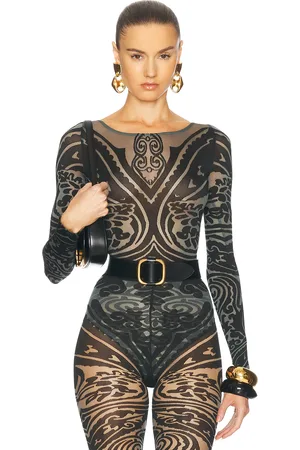 Wolford X Etro Body Tattoo String Bodysuit in