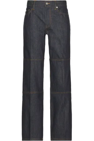 Helmut Lang Zip Carpenter Jean in Undone Indigo in