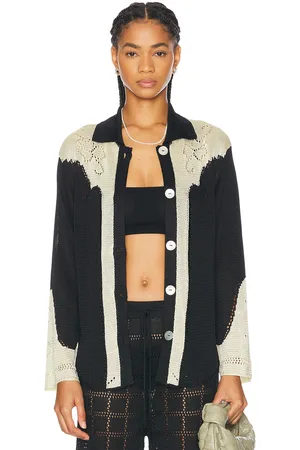 Calle Del Mar Western Pointelle Shirt in