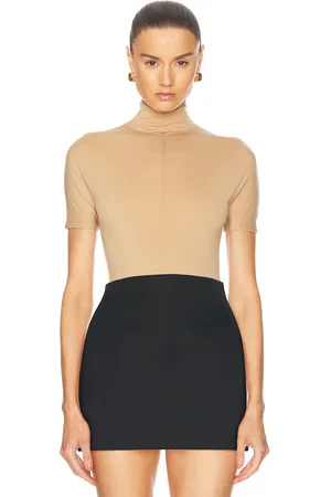 WARDROBE.NYC X Rosie Huntington-Whiteley RHW Short Sleeve Bodysuit in