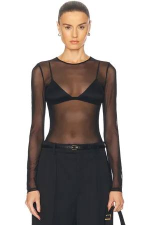 Frame Stretch Mesh Bodysuit in