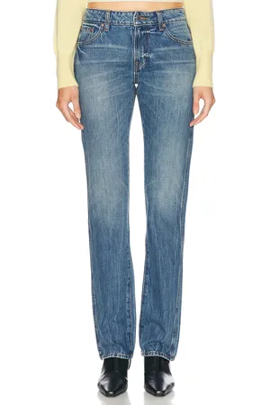 GRLFRND Isabel Low Rise Straight Jeans in