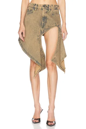 Y / PROJECT Cut Out Mini Skirt in