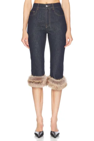 COPERNI Faux Fur Hem Corsair Skinny in