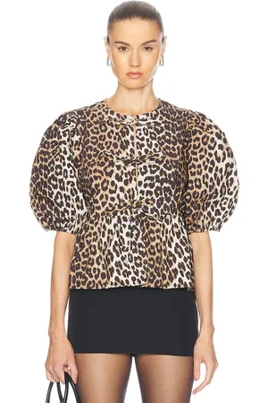 Ganni Peplum Top in
