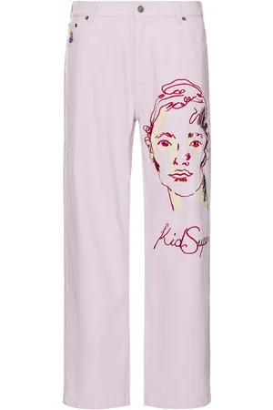 KIDSUPER STUDIOS Embroidered Girl Face Pants in