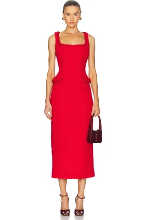 Rowen Rose Tweed Sleeveless Long Dress in