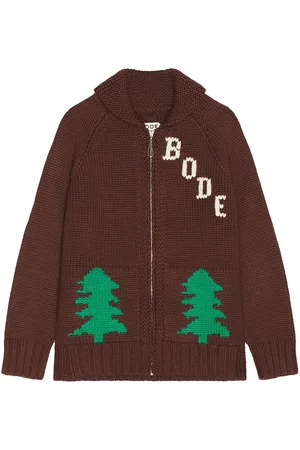 BODE Fir Shawl Collar Cardigan in
