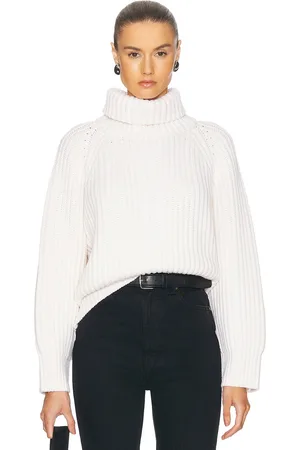 ENZA COSTA Chunky Turtleneck Sweater in