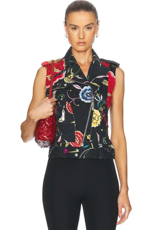 Dior John Galliano Floral Moto Vest in