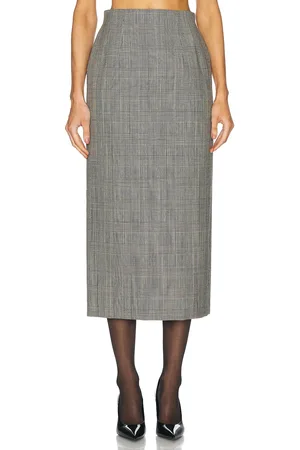 WARDROBE.NYC Contour Midi Skirt in