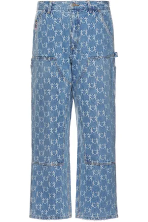 KIDSUPER STUDIOS Jaquard Dancing Ladies Double Knee Jeans in
